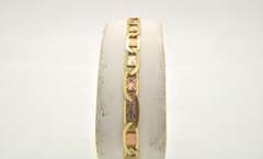 LADIES 14 KT TRI COLOR ANCHOR BRACELET