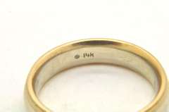 MENS 14 KT WHITE GOLD WEDDING BAND