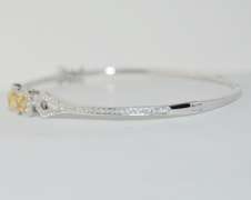 Stunning Diamond and 18kt Gold Bangle