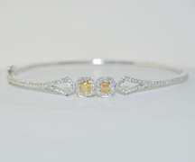 Stunning Diamond and 18kt Gold Bangle