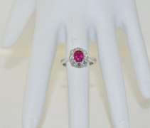 Ravishing Ruby and Diamond 18kt Ring