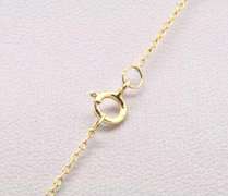 LADIES 14 KT DIAMOND AND GARNETS PENDANT AND CHAIN