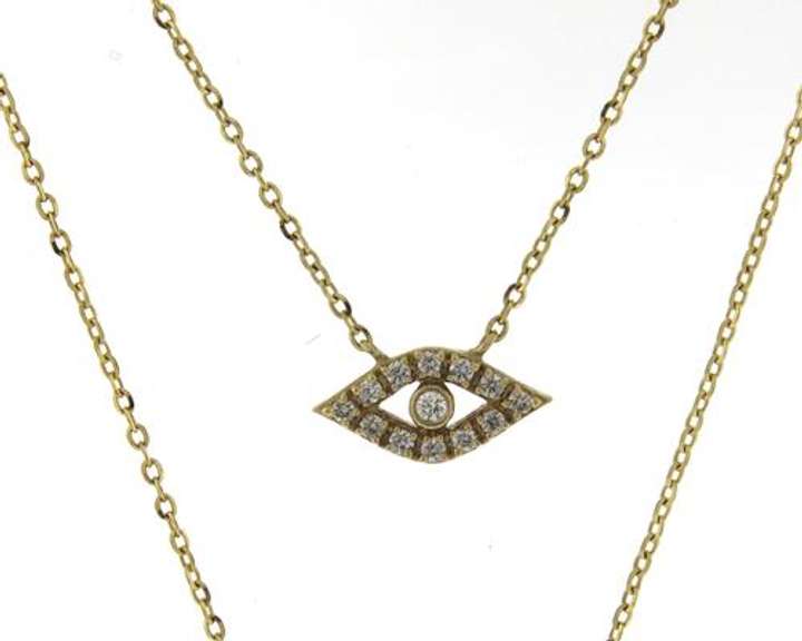 Beautiful Hamsa & Evil Eye Double Necklace