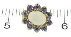Favorite Yellow Gold Opal and Tanzanite Earrings