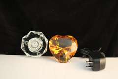 Amber Heart & Rechargable Light Base