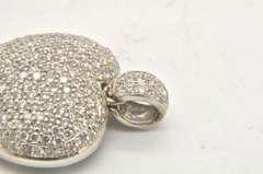 14 KT WHITE GOLD DIAMOND HEART PENDANT