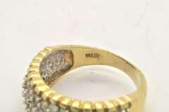 LADIES 14 KT YELLOW GOLD DIAMOND RING/BAND