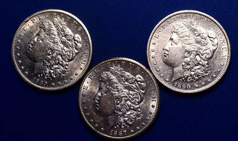 1887 S 1889 S 1890 S Morgans From A Near Full Set of Morgans