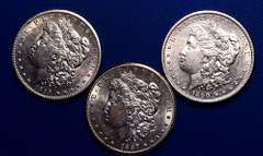 1887 S 1889 S 1890 S Morgans From A Near Full Set of Morgans