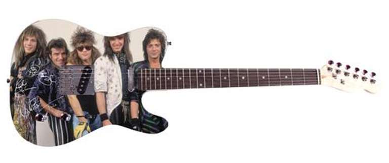 Bon Jovi Facsimile Signed Guitar