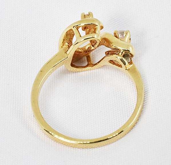 Artsy Diamond Ring in 10K