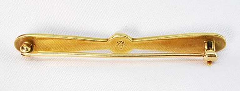 Antique Propeller Brooch with Pearls in 14K