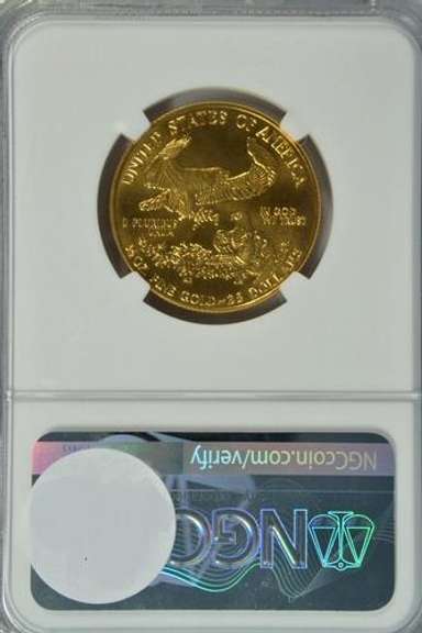 Near Flawless 1991 $25 American Gold Eagle. NGC MS69