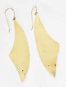 Graceful Swoosh Earrings in 14K