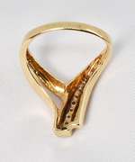 Dramatic 9 Diamond Ring in 14K