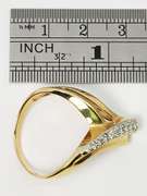 Dramatic 9 Diamond Ring in 14K