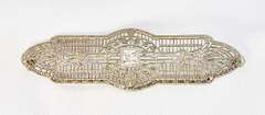 Antique-Style Diamond Brooch in 10K WG