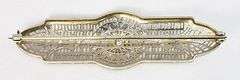 Antique-Style Diamond Brooch in 10K WG