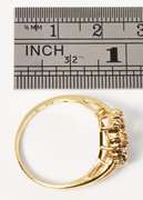 Lovely Ruby and Diamond Heart Ring in 14K