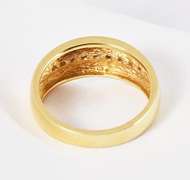 Stylish Channel Set Diamond Ring in 14K