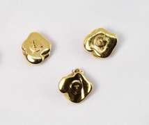 Cute Matching Rose Earrings and Pendant in 10K