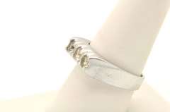 MENS 14 KT WHITE GOLD DIAMOND BAND