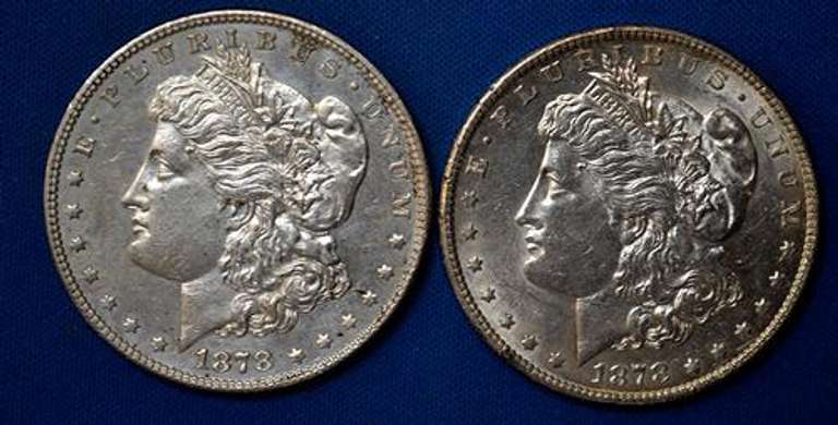 1878  And 1878 S Morgan Dollar From A Near Full Set of Morgans