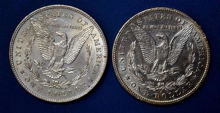 1878  And 1878 S Morgan Dollar From A Near Full Set of Morgans