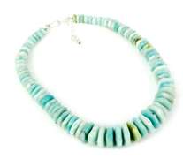 Gorgeous Necklace of Large Peruvian Opal Rondelles