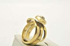 LADIES 18 KT DIAMOND AND SAPPHIRE SNAKE RING