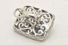 LADIES 18 KT AND STERLING SILVER BELLARRI EARRINGS