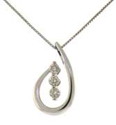 Charming White Gold Diamond Necklace