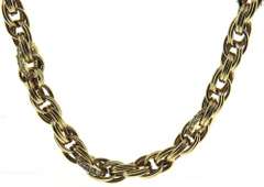 Fabulous Double Oval Link CZ Necklace