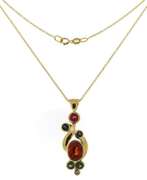 Gorgeous Multi Gemstone & Diamond Yellow Gold Necklace