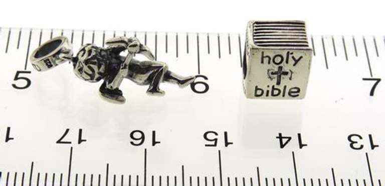 Group Lot of 8 Sterling Silver Charms