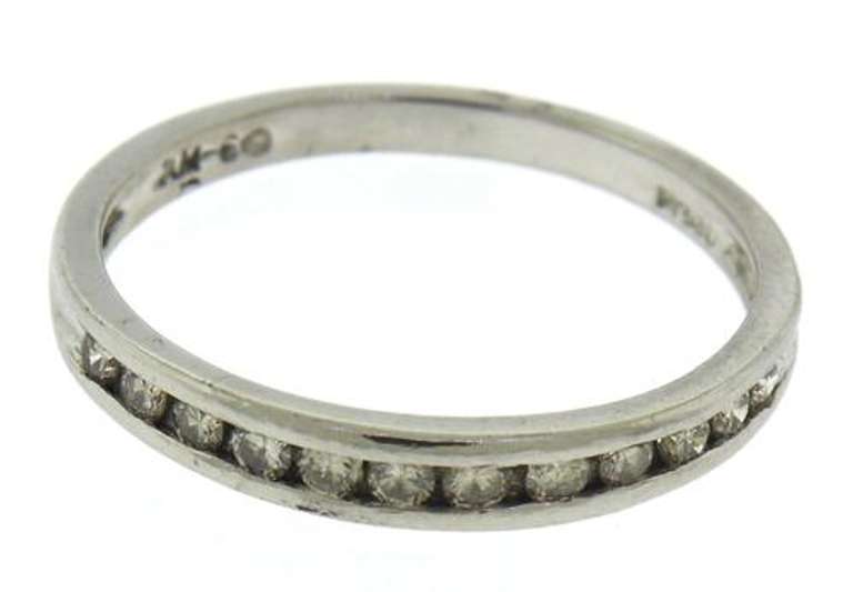 Classic Platinum Channel Set Diamond Band