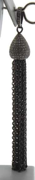 Gorgeous Diamond Tassle Sterling Silver Pendant