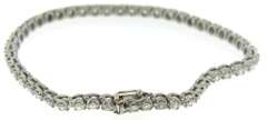 Elegant Platinum 3ctw Diamond Tennis Bracelet