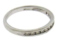 Classic Platinum Channel Set Diamond Band