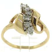 Elegant Yellow Gold Diamond Ring