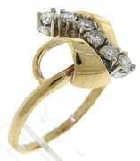 Elegant Yellow Gold Diamond Ring