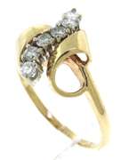 Elegant Yellow Gold Diamond Ring