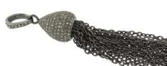 Gorgeous Diamond Tassle Sterling Silver Pendant