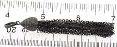 Gorgeous Diamond Tassle Sterling Silver Pendant