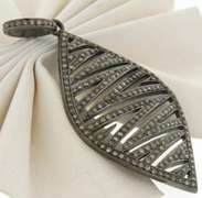 Favorite Silver OX Zebra Style Diamond Pendant
