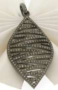 Favorite Silver OX Zebra Style Diamond Pendant