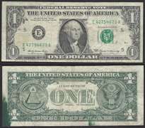 $1 1969 FRN double Ink Smears Great Error