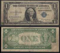$1 1935-A Printed Fold on a Silver Certificate error