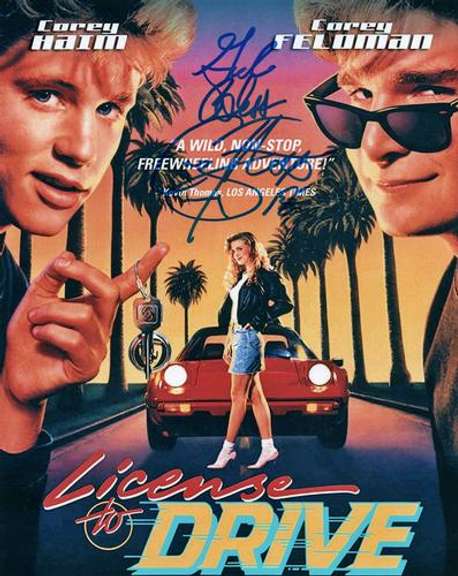 Corey Feldman Drive Autographed 8x10 photo