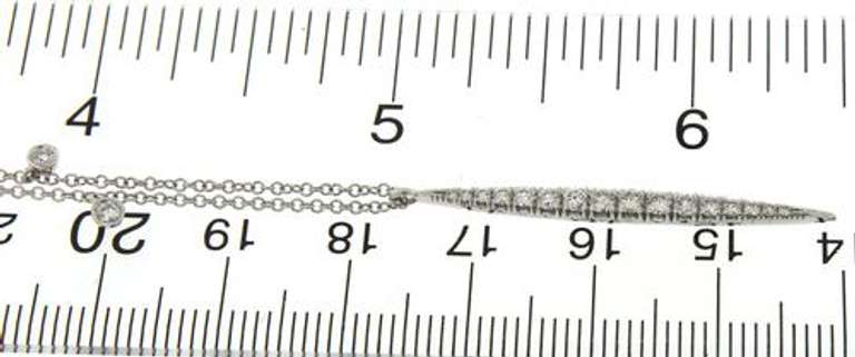 Dazzling Diamond Bar White Gold Necklace